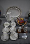 Royal Tuscan Coffee Set, Large Shelley Oval Dish,