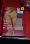 *2x Jezebel Seamless Shaping Briefs 3pk Size: S