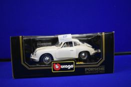 Burago Porsche 356 Coupe 1962 Diecast Model Car