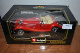Burago Mercedes Benz 500K Roaster 1936 Diecast Mod