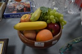 Bowl of Artificial Fruits