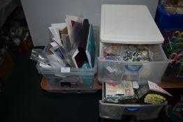Crafting Drawers and Contents, Box of Card Making