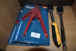 Two Cable Tie Fastening Tools, and Two Ratchets