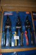 Sealey 3pc Aviation Tin Snip Set