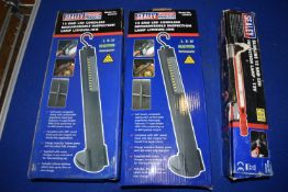 Two Sealey LED Cordless Inspection Lamps, and a Sl