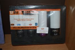 Franklin 4pc Alloy Wheel Socket Set 1/2