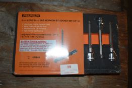 Franklin 9pc Long Ball End Hex Bit Set 3/8