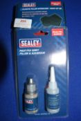 Sealey Plastic Filler 25pk, and Fast Fix Spray Fil