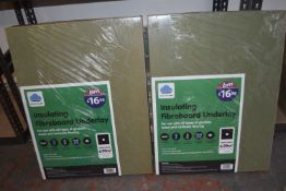Two Packs of Insulating Fireboard Underlay 6.99m²