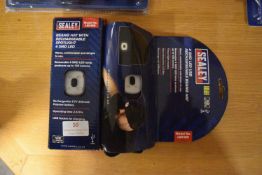 Two Sealey Beanie Hats with Lights