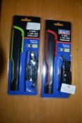 Two Sealey 5SMD+1 LED USB Pen Lights