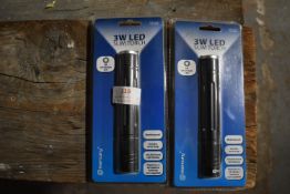 Two 3w LED Slim Torches