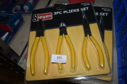 Two Siegen 3pc Plier Sets