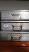 *Three Aluminium Grundy Trays