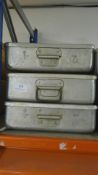 *Three Aluminium Grundy Trays