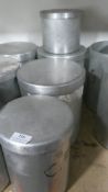 *Four Aluminium Storage Tins with Lids
