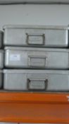 *Three Aluminium Grundy Trays