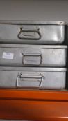 *Three Aluminium Grundy Trays