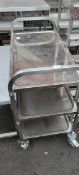Stainless Steel Three Tier Trolly