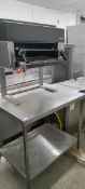 Stainless Steel Preparation Table with Lincat Grill