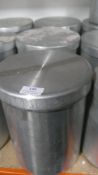 *Three Aluminium Storage Tins with Lids
