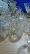 Six Glass Drinking Jars
