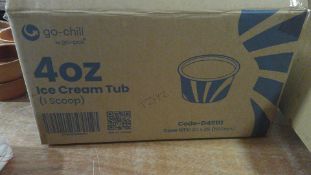 Box of 4oz Ice Cream Tubs