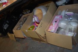 Four Assorted Boxes Including Plastic Containers,