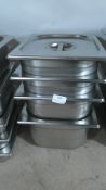 *Four Bain Marie Inserts with Lids