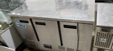 Polar Refrigeration Three Door Refrigerated Preparation Unit