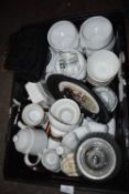 *Mixed Box of Jugs, Soup Bowls, Teapot, Plates, et