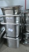 *Four Bain Marie Inserts with Lids