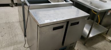 Stainless Steel Double Door Refrigerated Preparation Unit