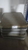 *Five Aluminium Grundy Trays