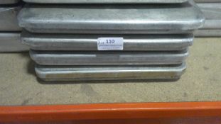 *Four Aluminium Grundy Trays
