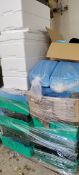 *Pallet of Disposable Polystyrene Meat Trays and Boxes
