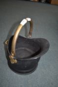 Small Brass Handled Coal Bucket