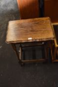 1930's Oak Barley Twist Side Table