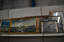Framed Trawler Related Paintings and Prints etc.
