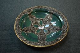 Large Terracotta Glazed Dish