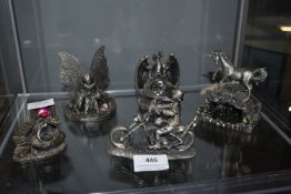 Five Myth & Magic Pewter Figures