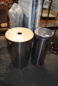 Stainless Steel Laundry Bin and Pedal Bin