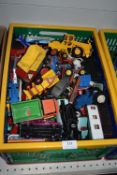 Large Storage Crate Containing Assorted Diecast Toy Vehicles