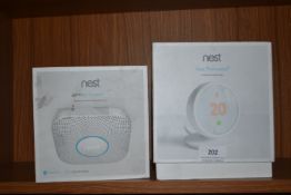 *Nest Thermostat and a Nest Smoke Detector