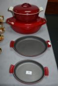 4pc Cast Iron Enamelled Cookware Set