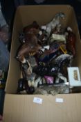 Pottery Shire Horses and Ornaments (AF)