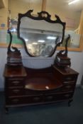 Period Mahogany Mirror Backed Dressing Table (AF)