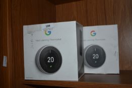 *Two Google Nest Learning Thermostats