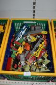 Large Storage Crate Containing Assorted Diecast Toy Vehicles
