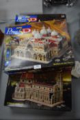 Three 3D Jigsaw Puzzles